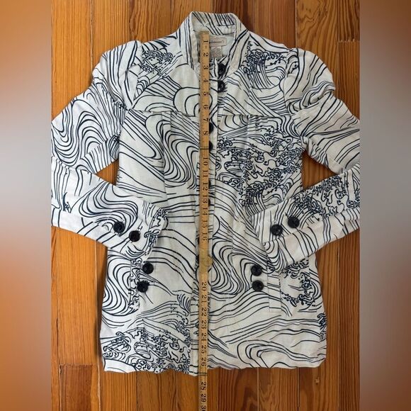 Anthropologie Elevenses Linen Blend Jacket - Picture 6 of 8